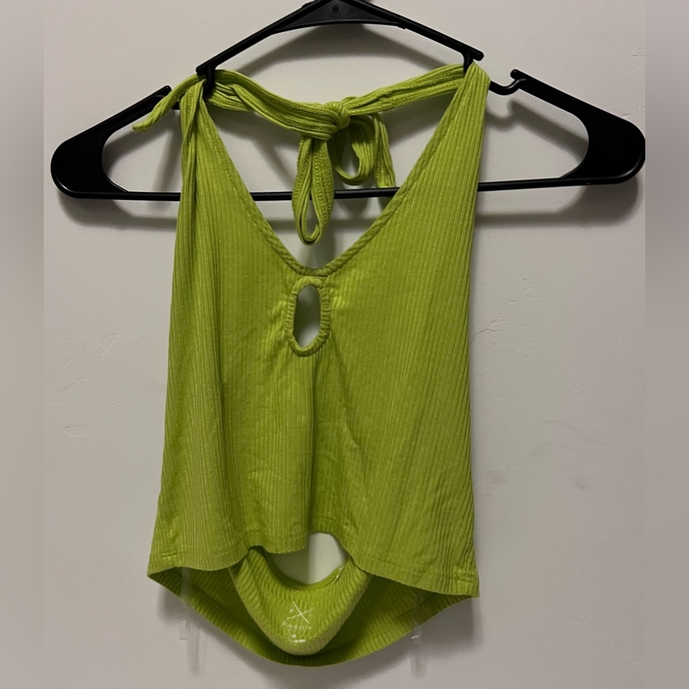 PacSun basics Green Halter top.       Medium
